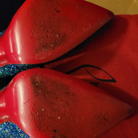 Christian Louboutin Glitter Pigalle 39.5 - Picture 9 of 12